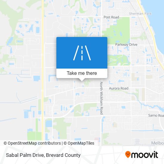 Sabal Palm Drive map