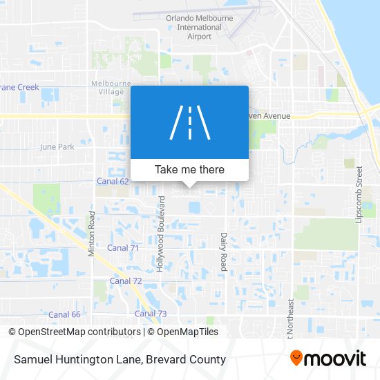 Mapa de Samuel Huntington Lane