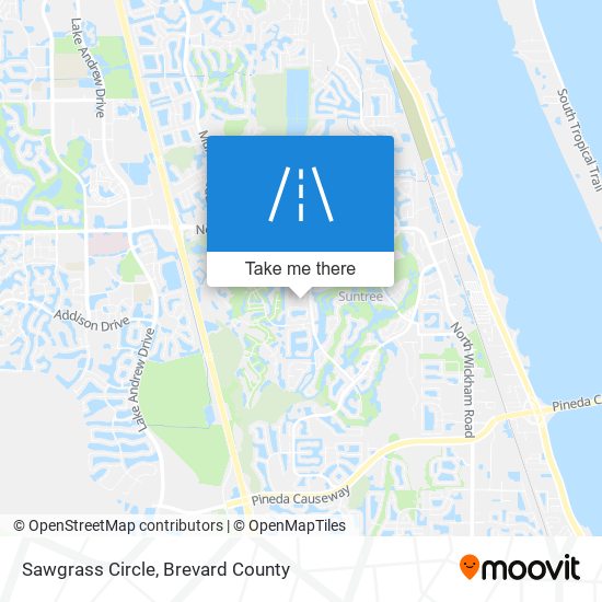 Sawgrass Circle map