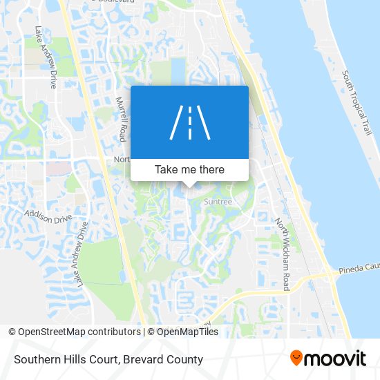 Southern Hills Court map