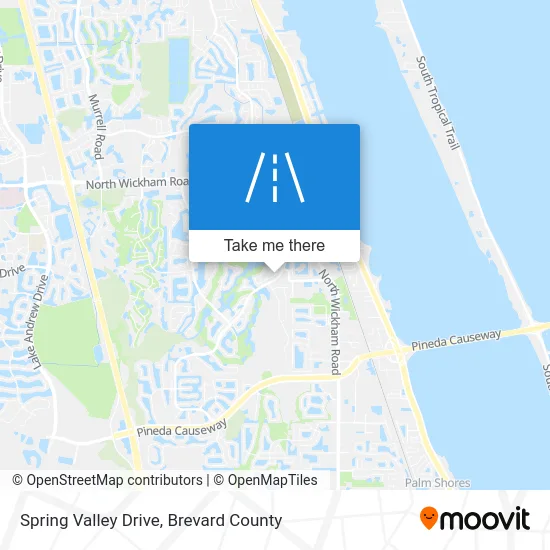 Spring Valley Drive map