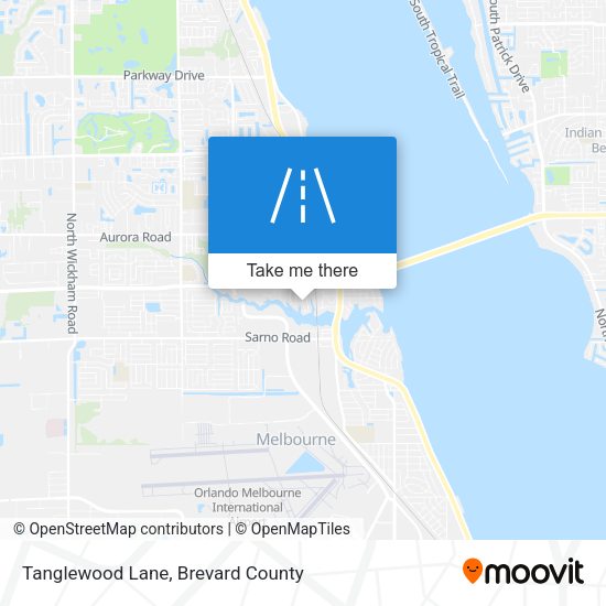 Tanglewood Lane map