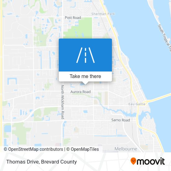 Thomas Drive map