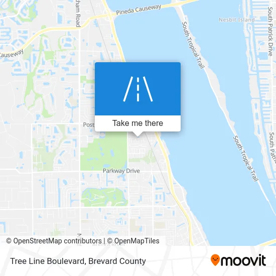 Tree Line Boulevard map