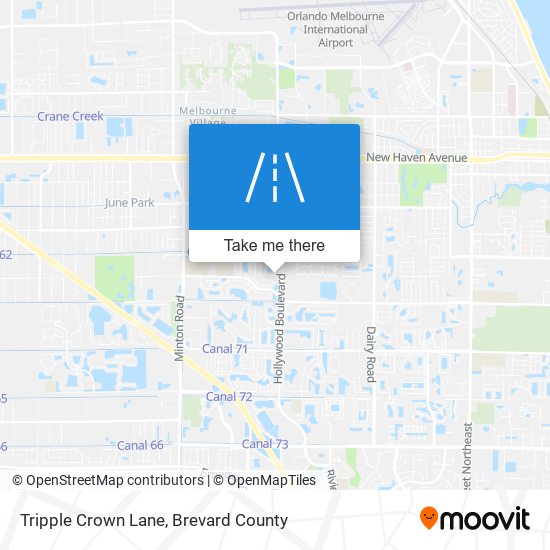 Mapa de Tripple Crown Lane