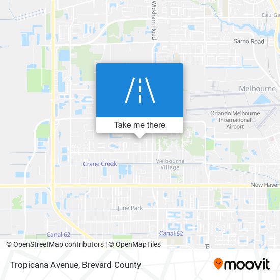 Tropicana Avenue map