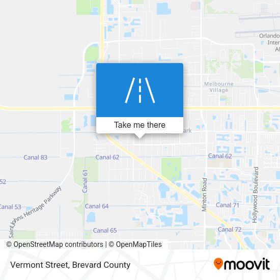 Vermont Street map