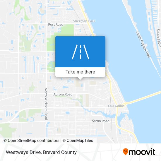 Westways Drive map