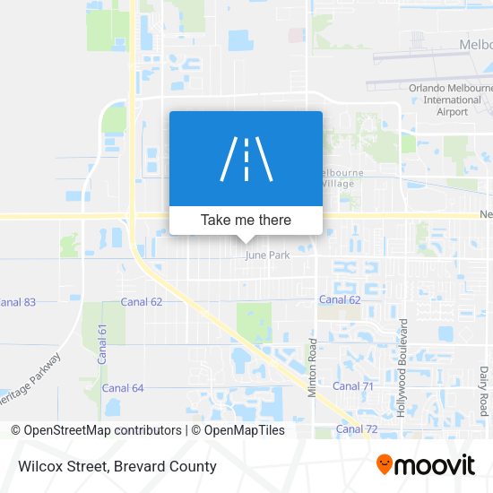 Mapa de Wilcox Street