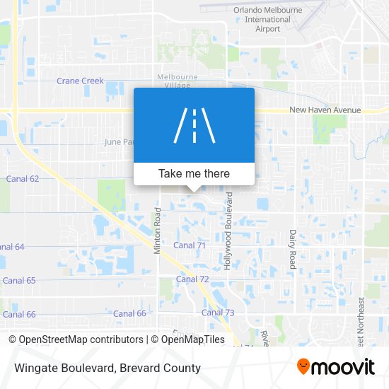 Mapa de Wingate Boulevard