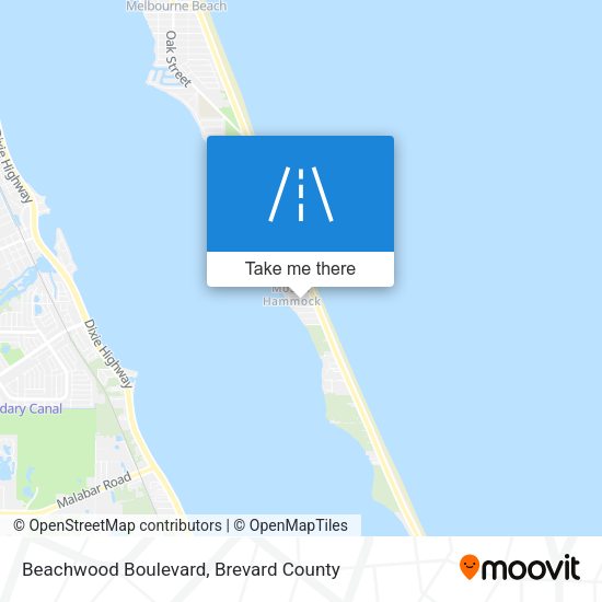Beachwood Boulevard map
