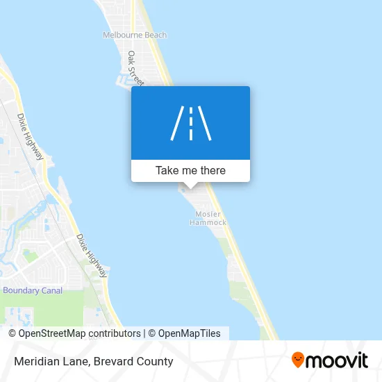 Meridian Lane map