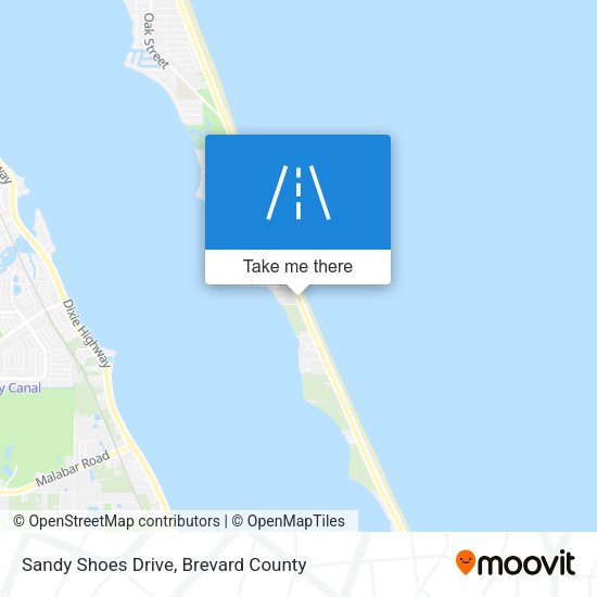 Sandy Shoes Drive map