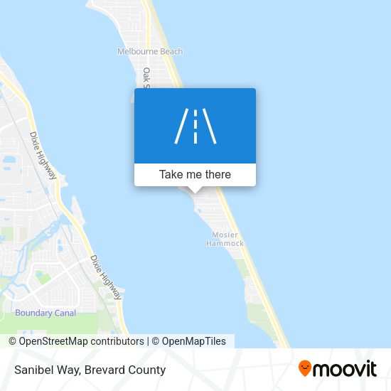 Sanibel Way map