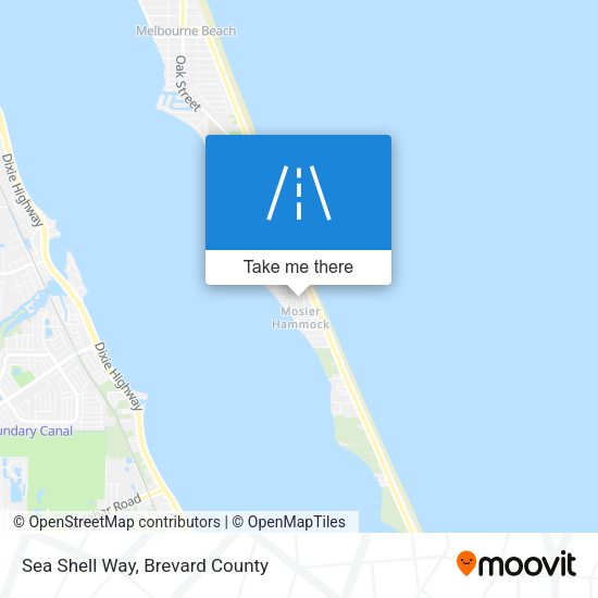 Sea Shell Way map