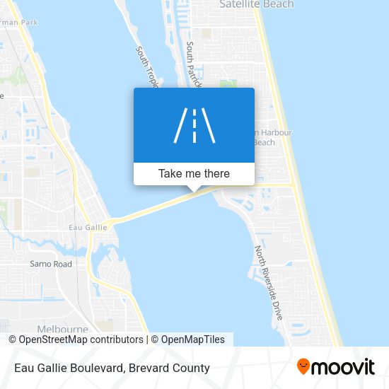 Eau Gallie Boulevard map