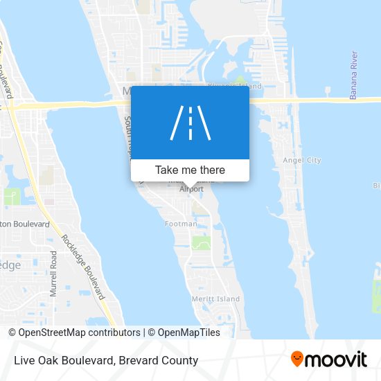 Live Oak Boulevard map