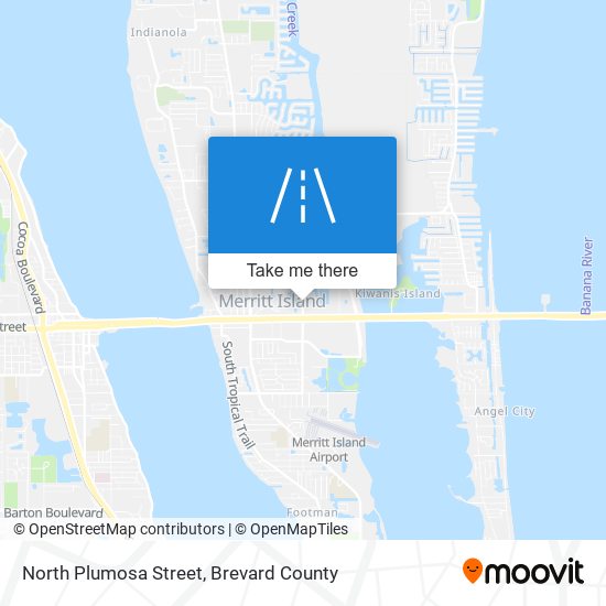 North Plumosa Street map