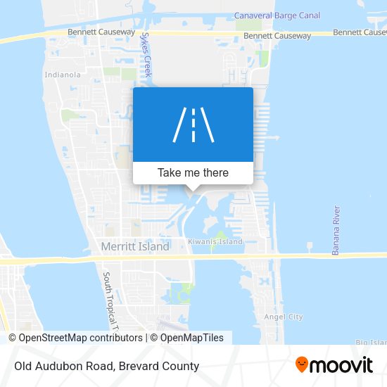 Old Audubon Road map