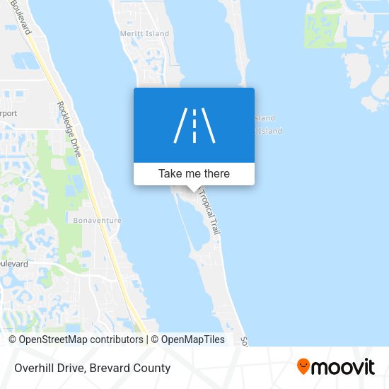 Overhill Drive map