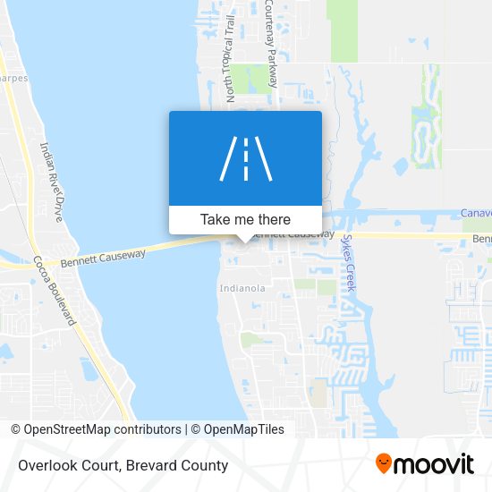 Overlook Court map
