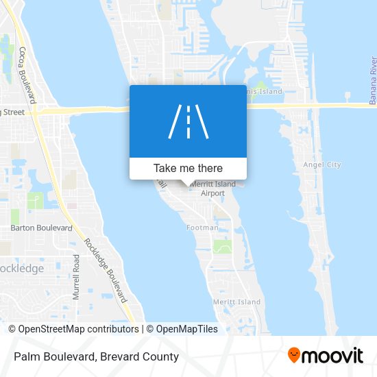 Palm Boulevard map