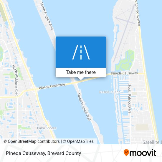 Pineda Causeway map