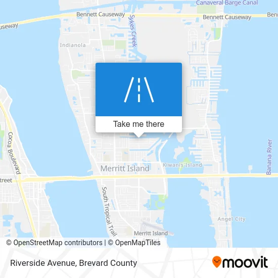 Riverside Avenue map