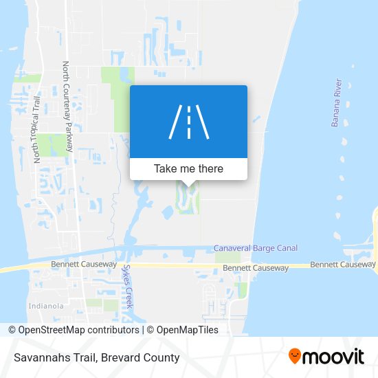 Savannahs Trail map