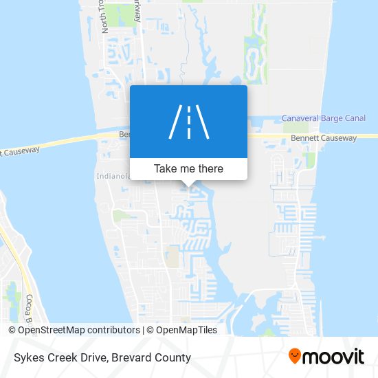 Sykes Creek Drive map