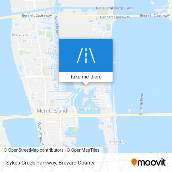 Mapa de Sykes Creek Parkway
