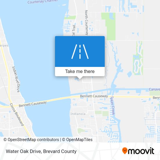 Water Oak Drive map