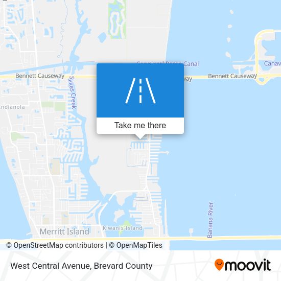 West Central Avenue map