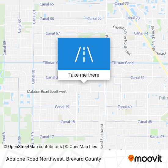 Abalone Road Northwest map