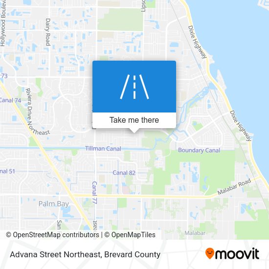 Mapa de Advana Street Northeast