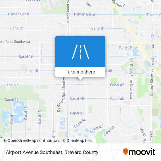 Mapa de Airport Avenue Southeast