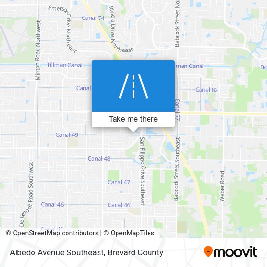 Albedo Avenue Southeast map
