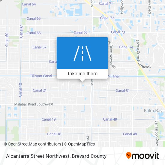 Alcantarra Street Northwest map