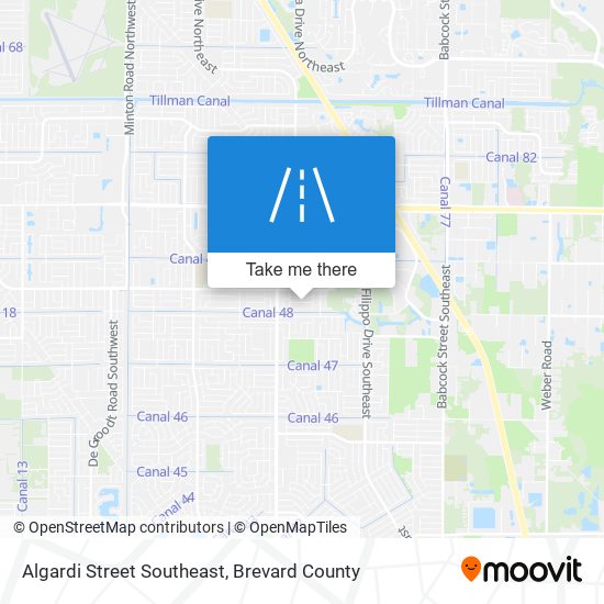 Mapa de Algardi Street Southeast