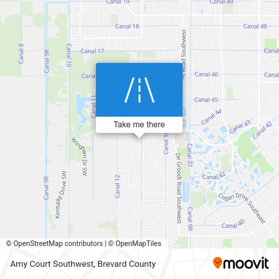 Mapa de Amy Court Southwest