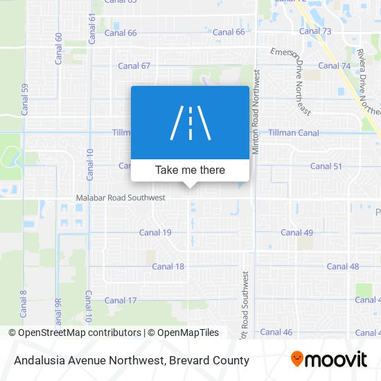 Andalusia Avenue Northwest map