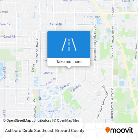 Mapa de Ashboro Circle Southeast