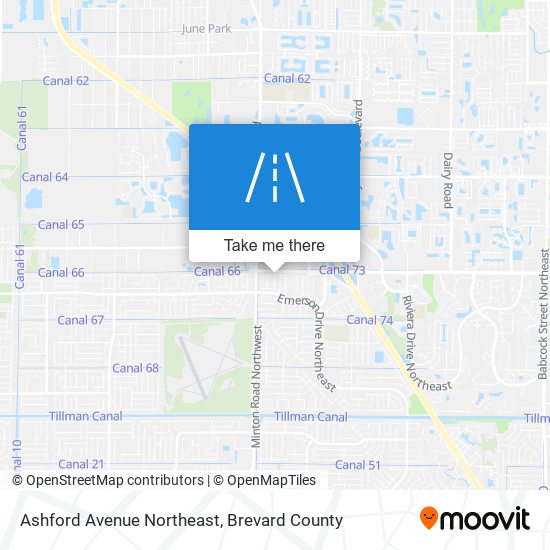 Mapa de Ashford Avenue Northeast