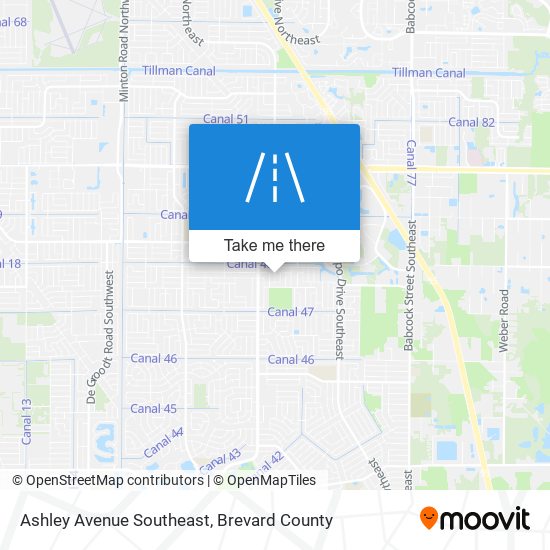 Ashley Avenue Southeast map