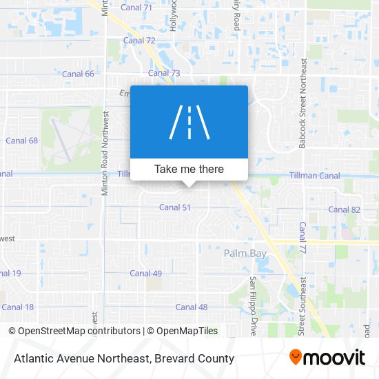 Mapa de Atlantic Avenue Northeast