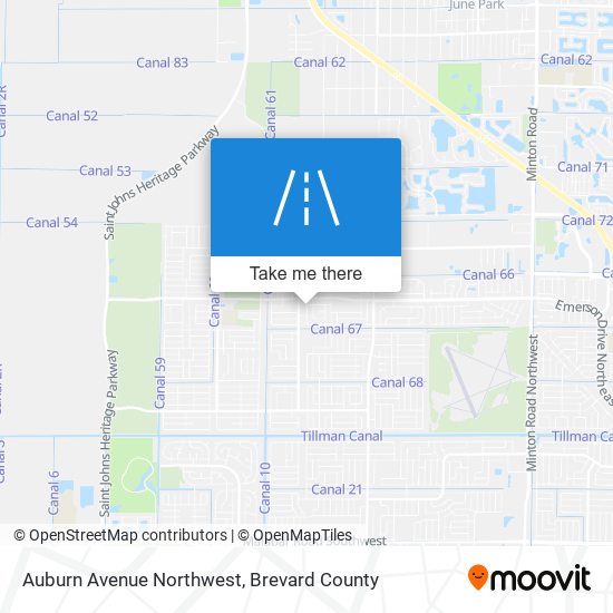 Auburn Avenue Northwest map