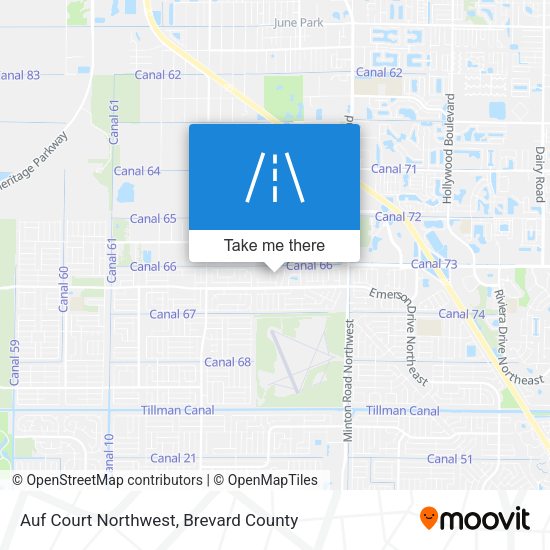 Auf Court Northwest map