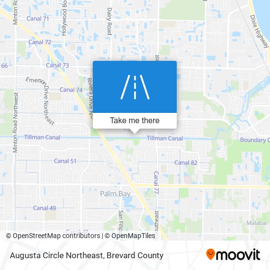 Mapa de Augusta Circle Northeast