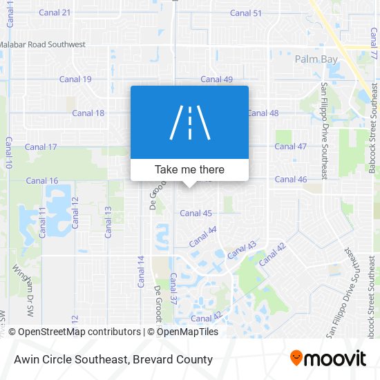 Awin Circle Southeast map