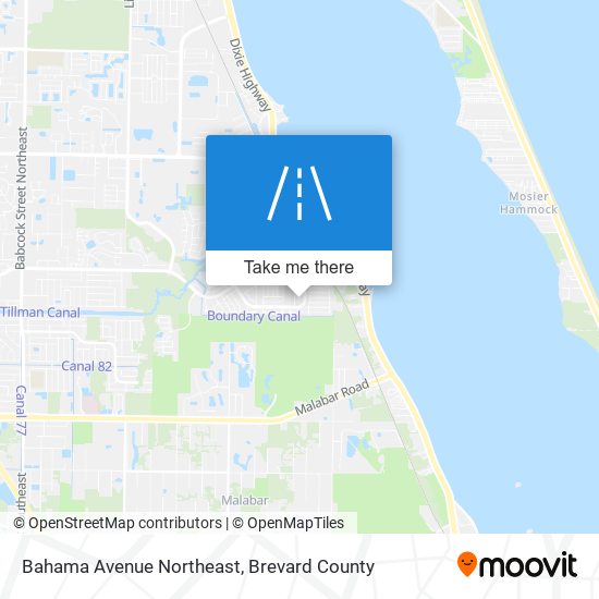 Bahama Avenue Northeast map